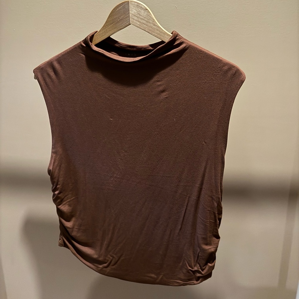 Brown Tight Tee - Picture 2 of 2